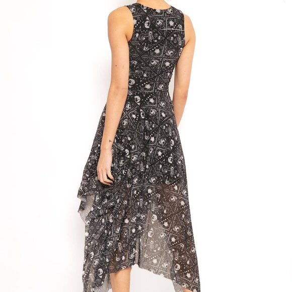 GRAVEYARD SMASH V NECK HANDKERCHIEF DRESS - Picture 2 of 6